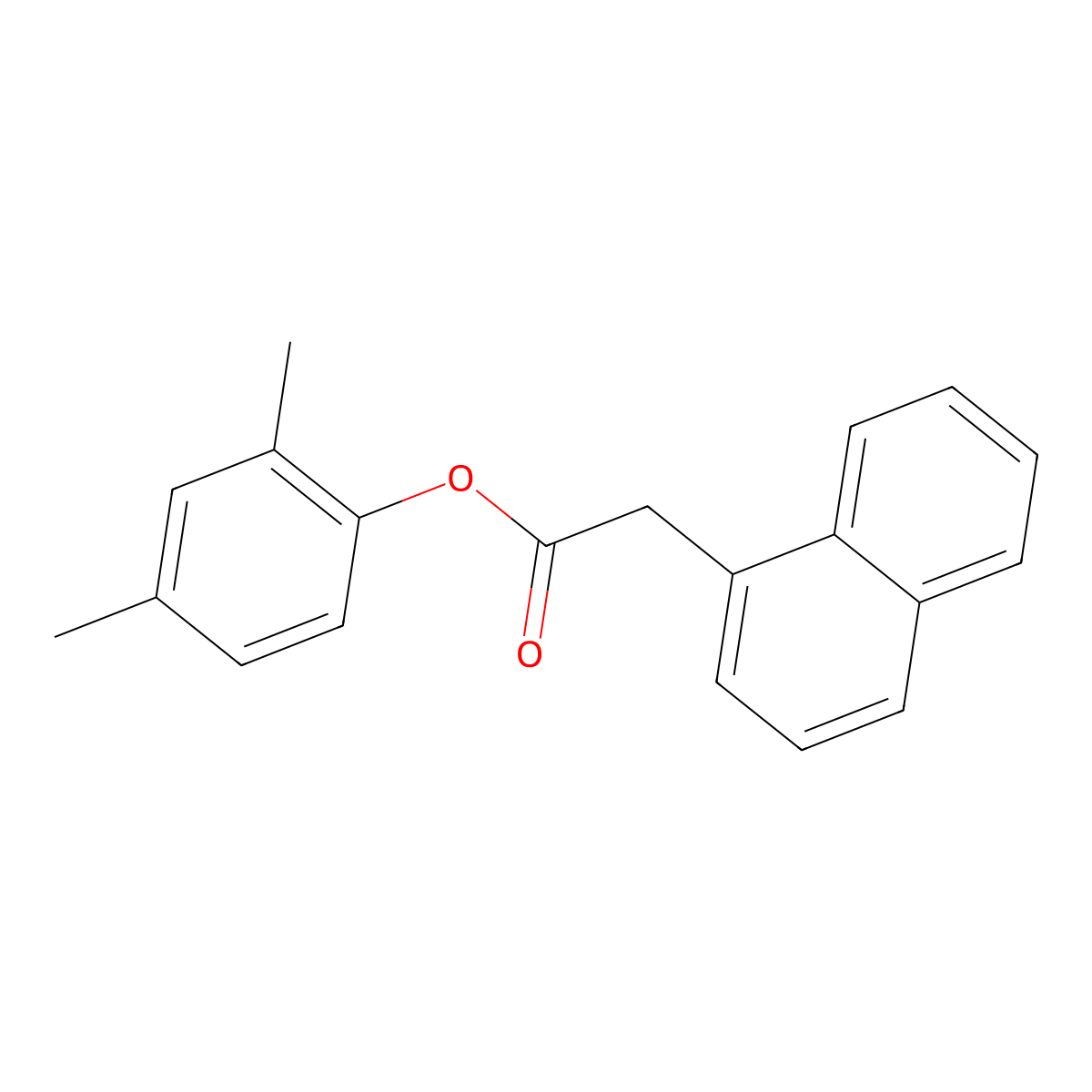 2,4-Dimethylphenyl 2-naphthylacetate molecular structure, CAS 650622-16-5