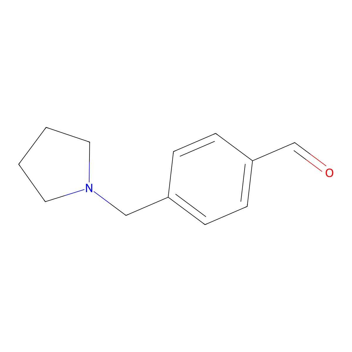 4-((Pyrrolidin-1-yl)methyl)benzaldehyde molecular structure, CAS 650628-72-1