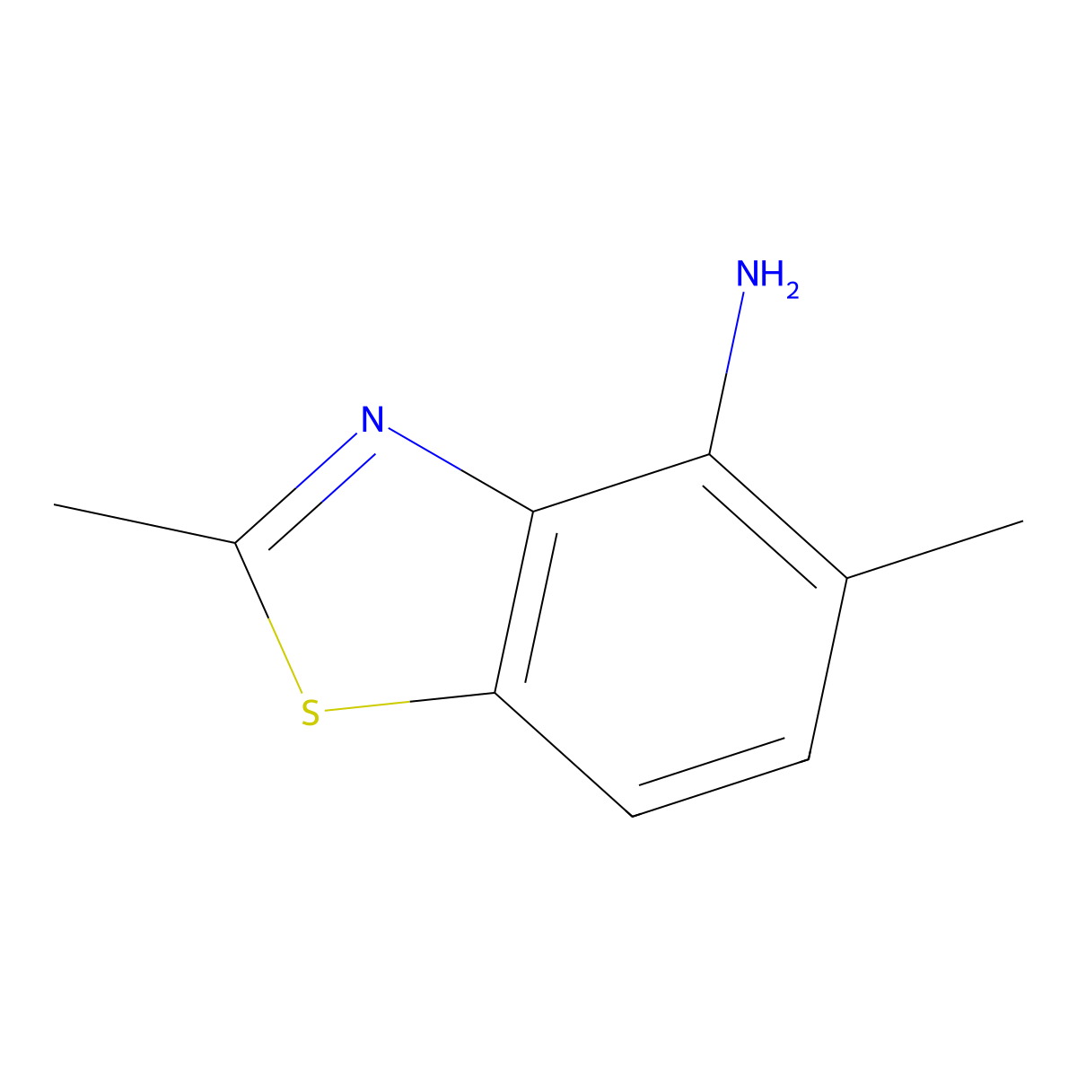 2,5-Dimethylbenzo[d]thiazol-4-amine molecular structure, CAS 650635-67-9