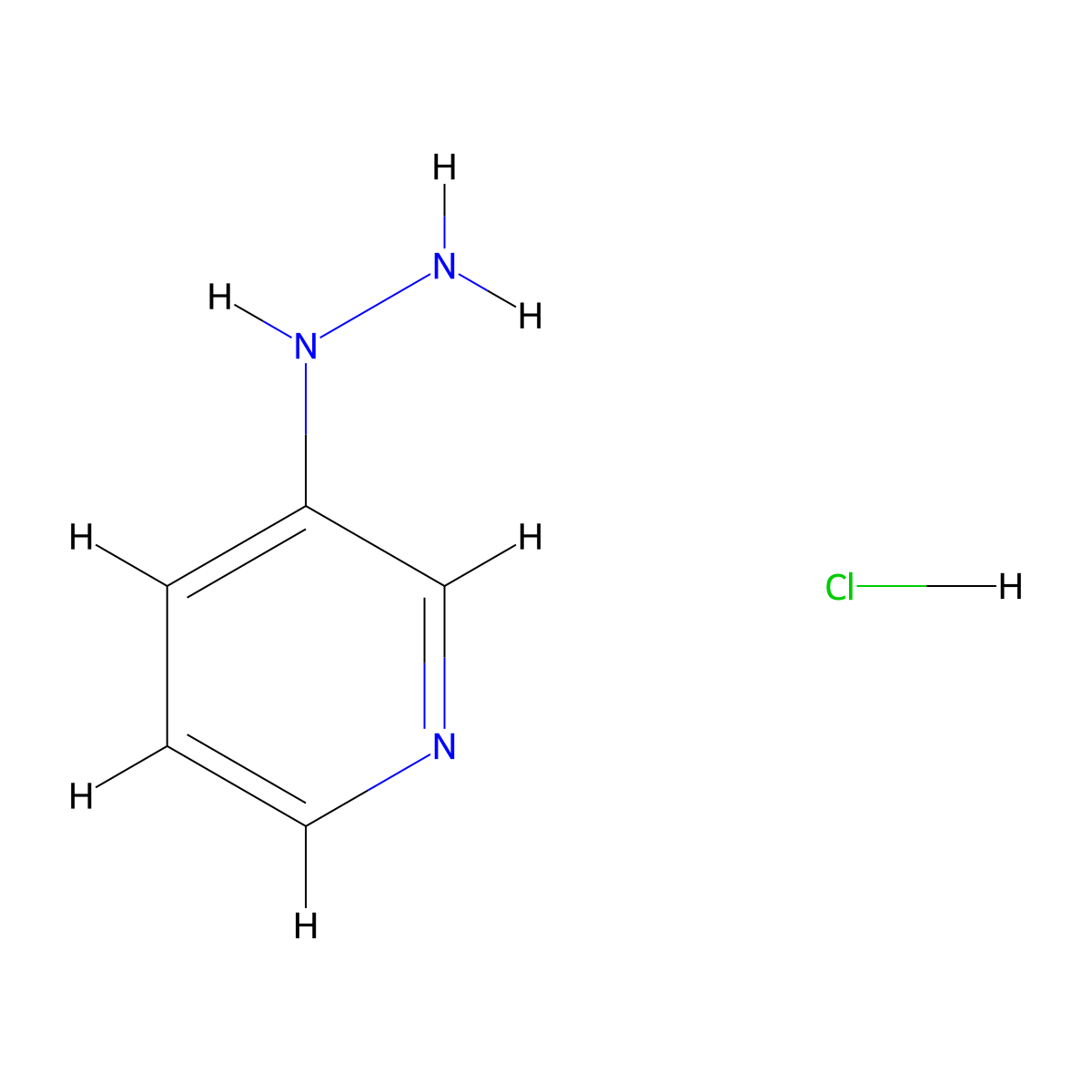 3-Hydrazinylpyridine hydrochloride molecular structure, CAS 650638-17-8