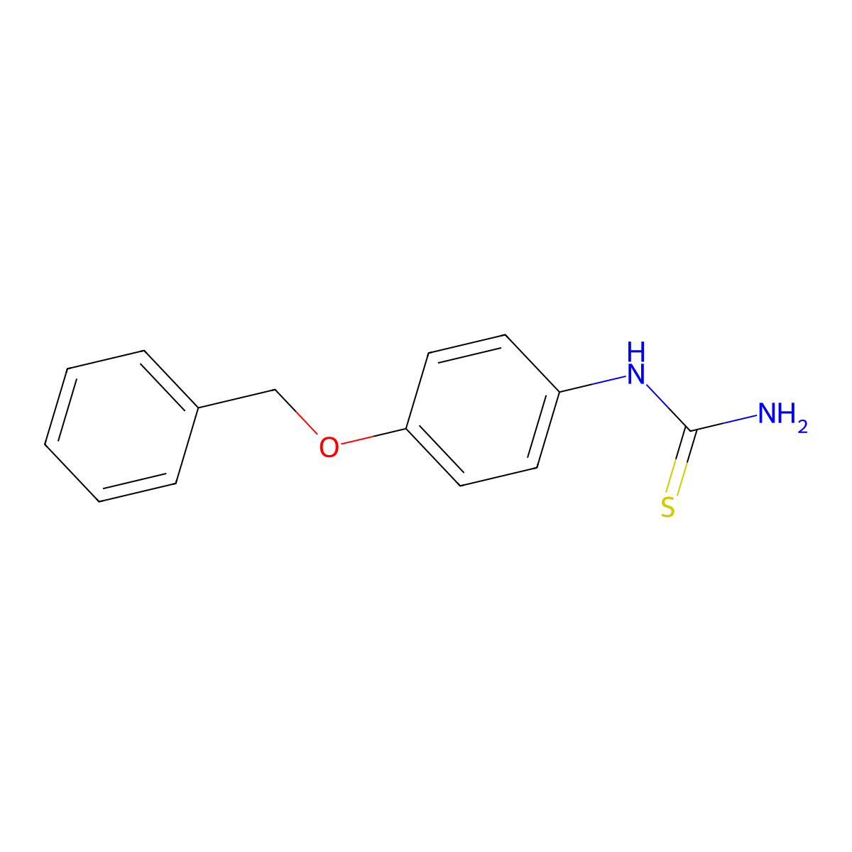 (4-(Benzyloxy)phenyl)thiourea molecular structure, CAS 65069-53-6