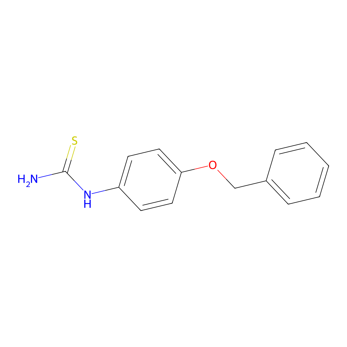 (4-(Benzyloxy)phenyl)thiourea molecular structure, CAS 65069-53-6