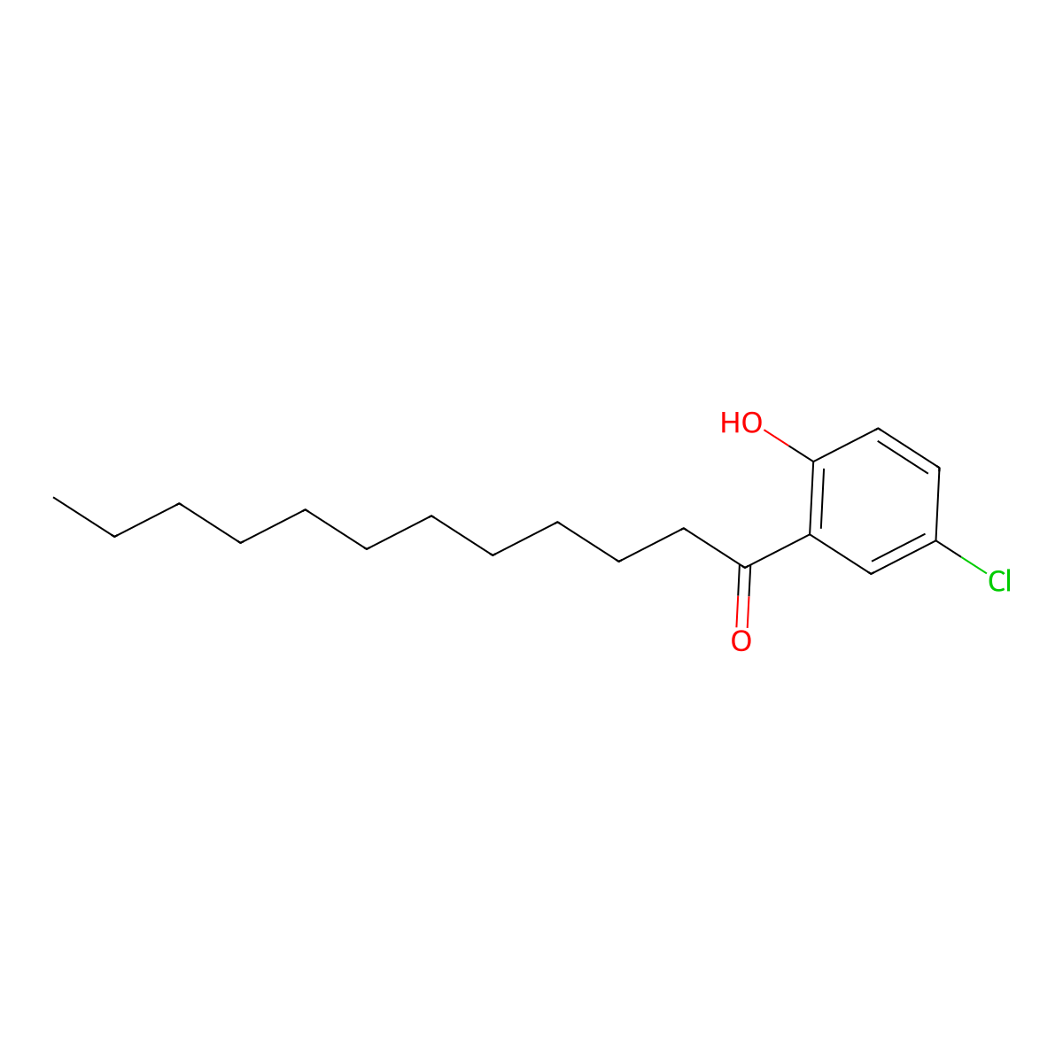 1-(5-Chloro-2-hydroxyphenyl)dodecan-1-one molecular structure, CAS 6507-04-6