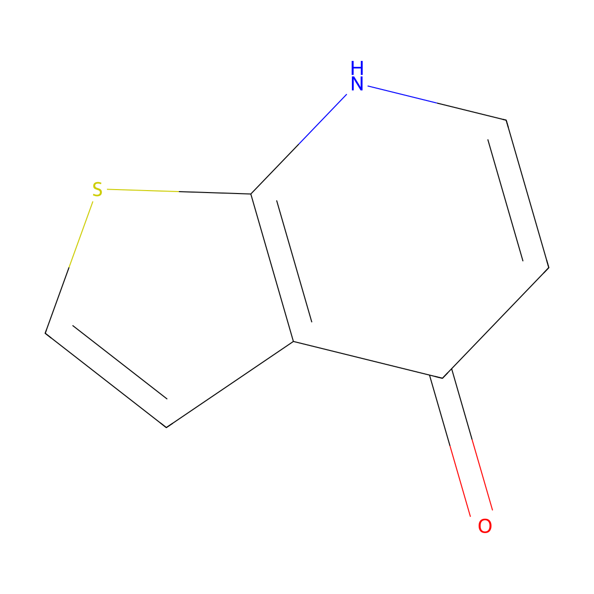 Thieno[2,3-b]pyridin-4-ol molecular structure, CAS 65075-96-9