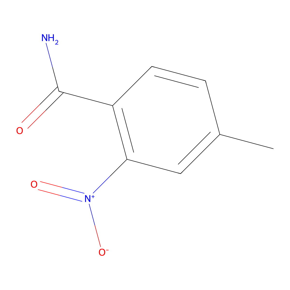 4-Methyl-2-nitrobenzamide molecular structure, CAS 65078-05-9