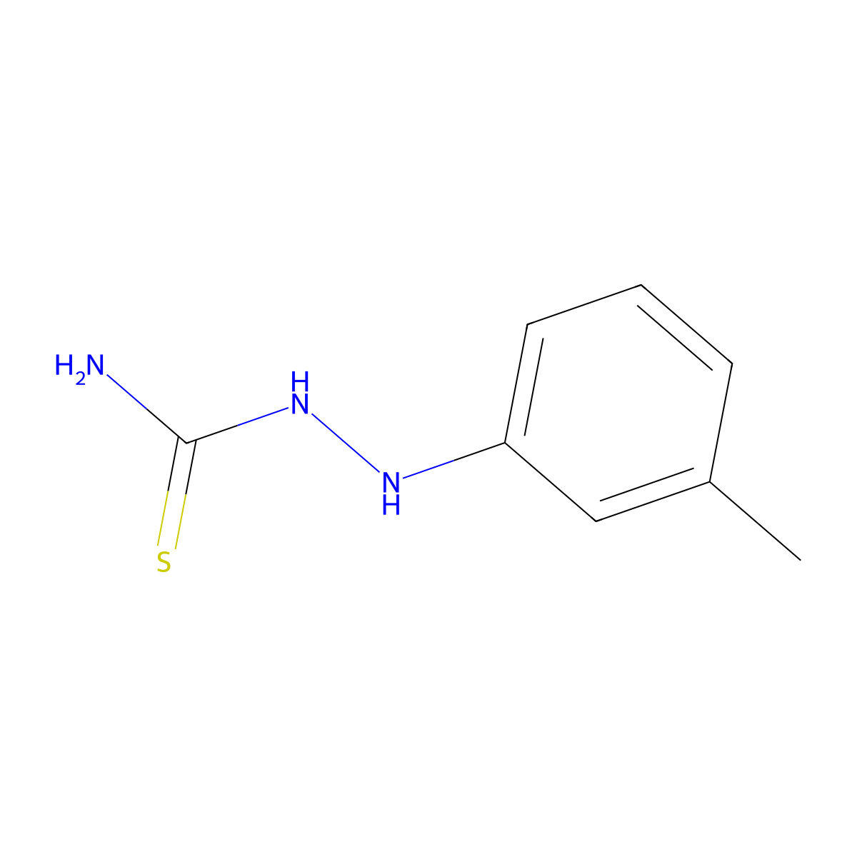 [(3-Methylphenyl)amino]thiourea molecular structure, CAS 65078-18-4