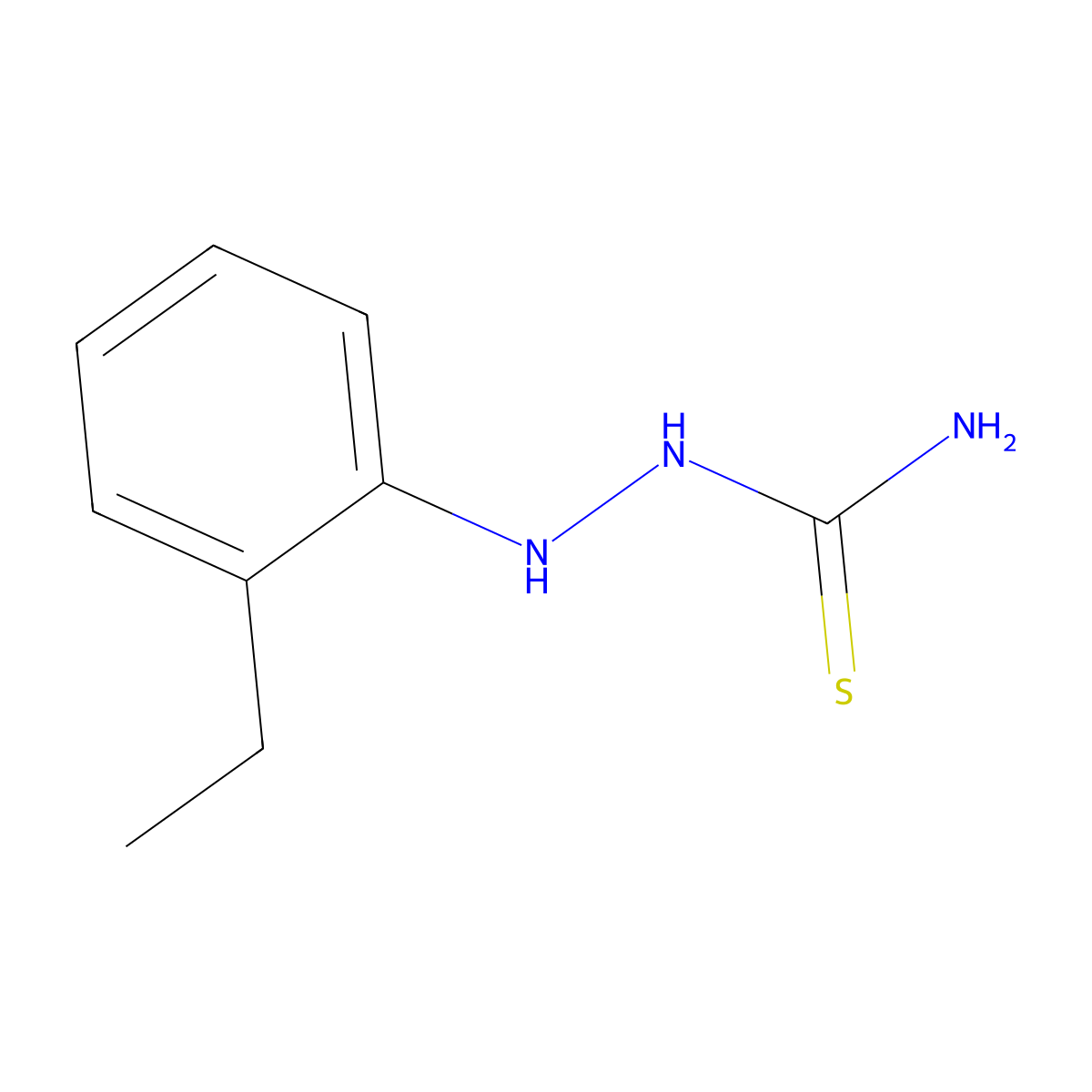 [(2-Ethylphenyl)amino]thiourea molecular structure, CAS 65078-19-5