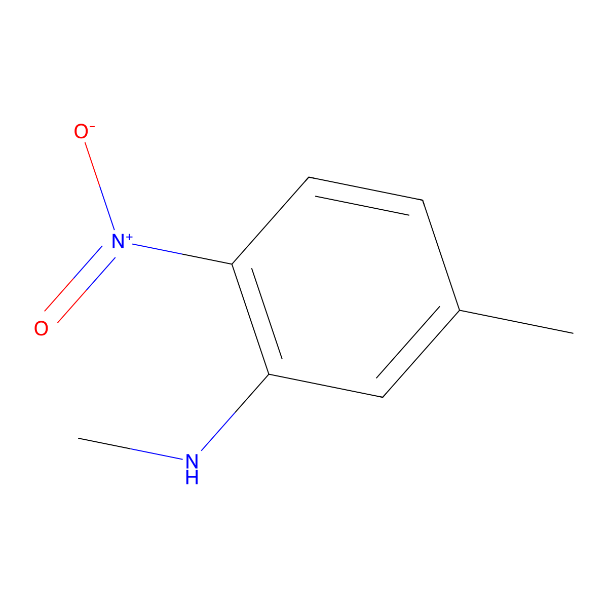 N,5-Dimethyl-2-nitroaniline molecular structure, CAS 65081-42-7