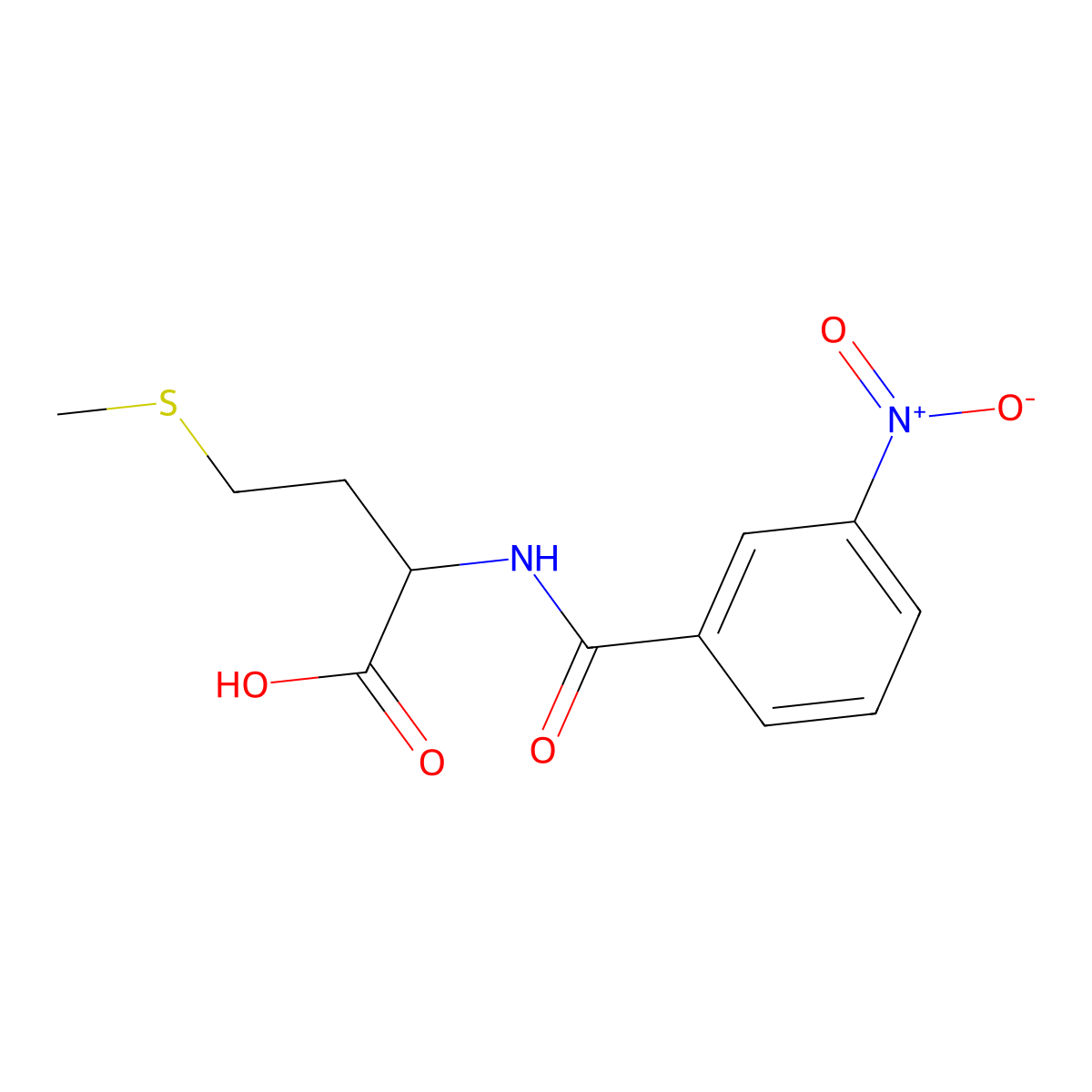 4-(Methylsulfanyl)-2-[(3-nitrophenyl)formamido]butanoic acid molecular structure, CAS 65084-34-6