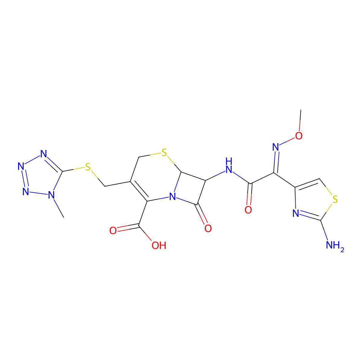 Cefmenoxime molecular structure, CAS 65085-01-0
