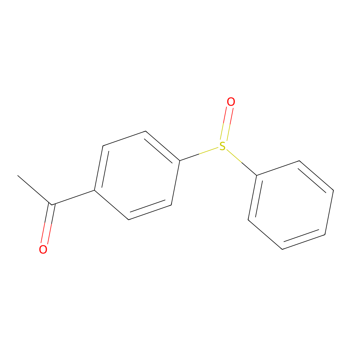 1-[4-(Phenylsulfinyl)phenyl]-1-ethanone molecular structure, CAS 65085-80-5