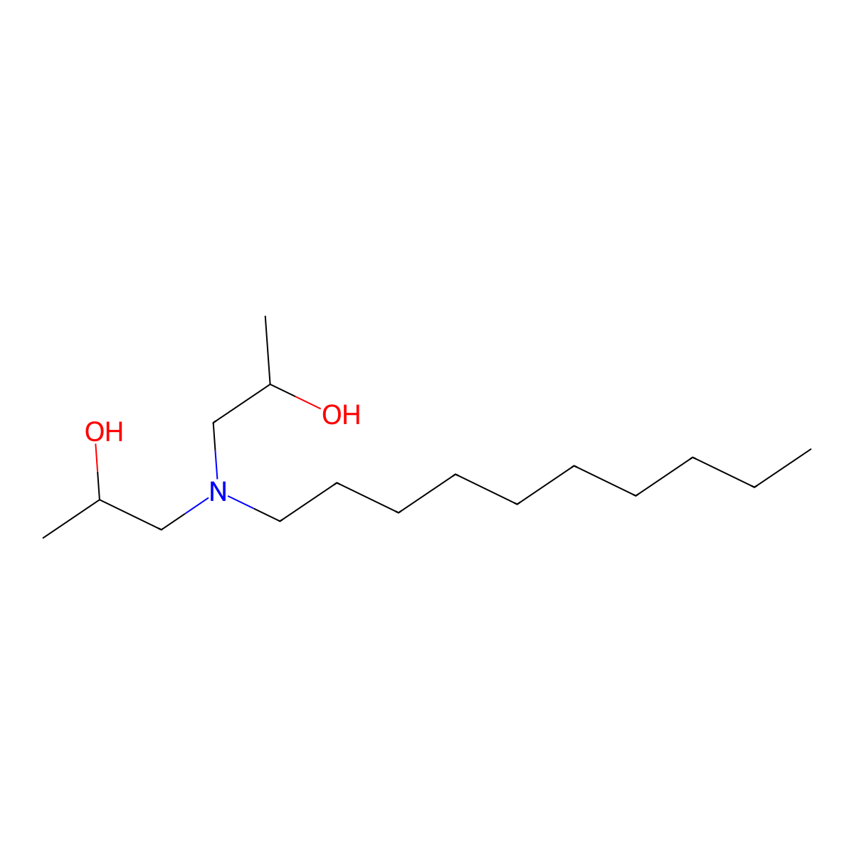 2-Propanol, 1,1'-(decylimino)bis- molecular structure, CAS 65086-46-6