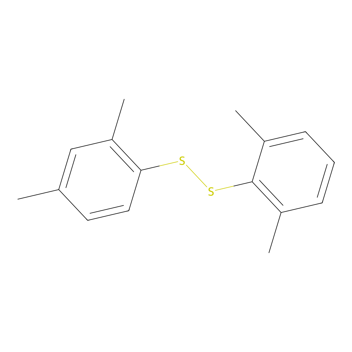 2,4-Xylyl 2,6-xylyl disulfide molecular structure, CAS 65087-04-9