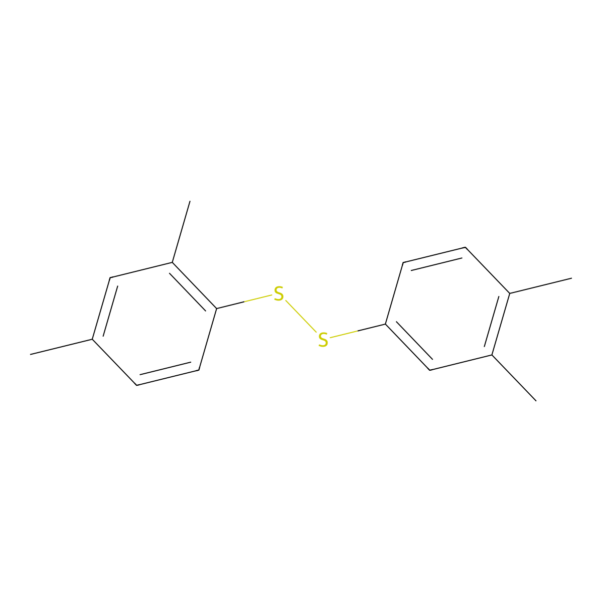 2,4-Xylyl 3,4-xylyl disulfide molecular structure, CAS 65087-05-0