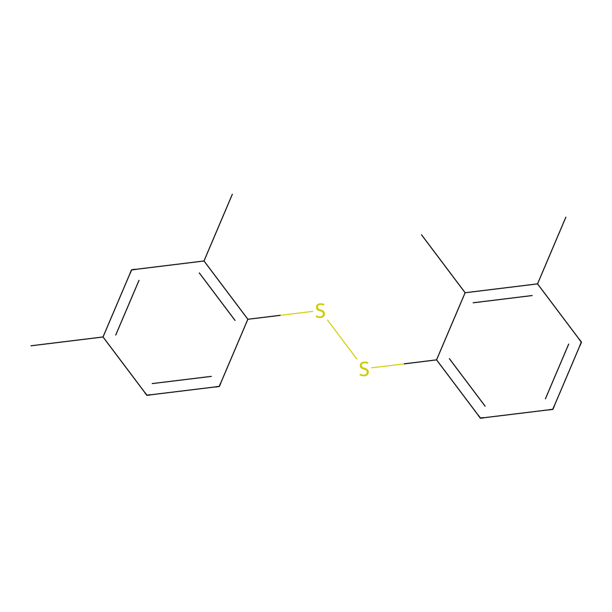 2,3-Xylyl 2,4-xylyl disulfide molecular structure, CAS 65087-14-1