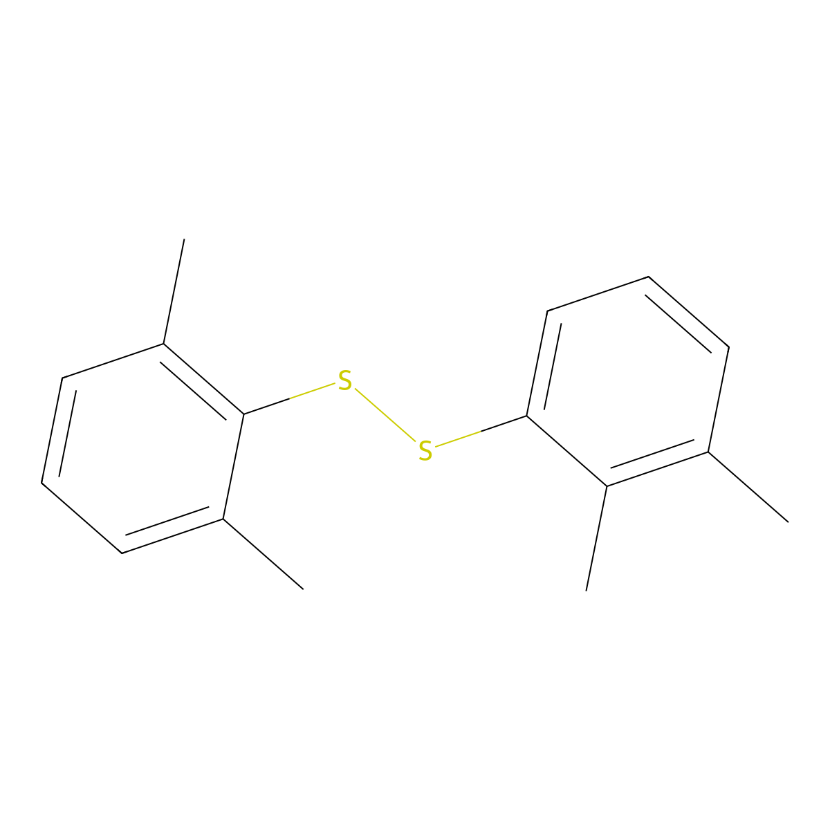 2,3-Xylyl 2,6-xylyl disulfide molecular structure, CAS 65087-15-2