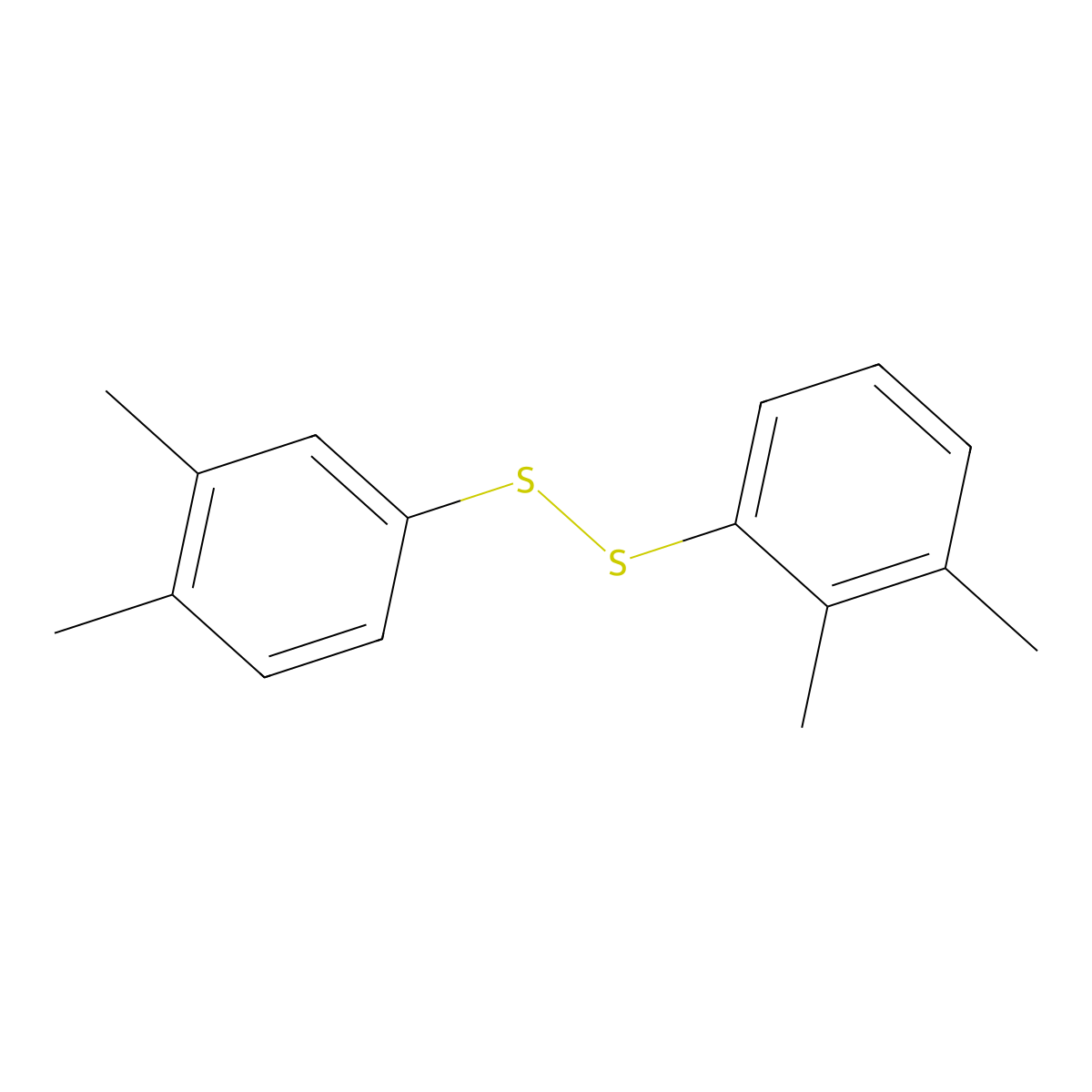 2,3-Xylyl 3,4-xylyl disulfide molecular structure, CAS 65087-16-3