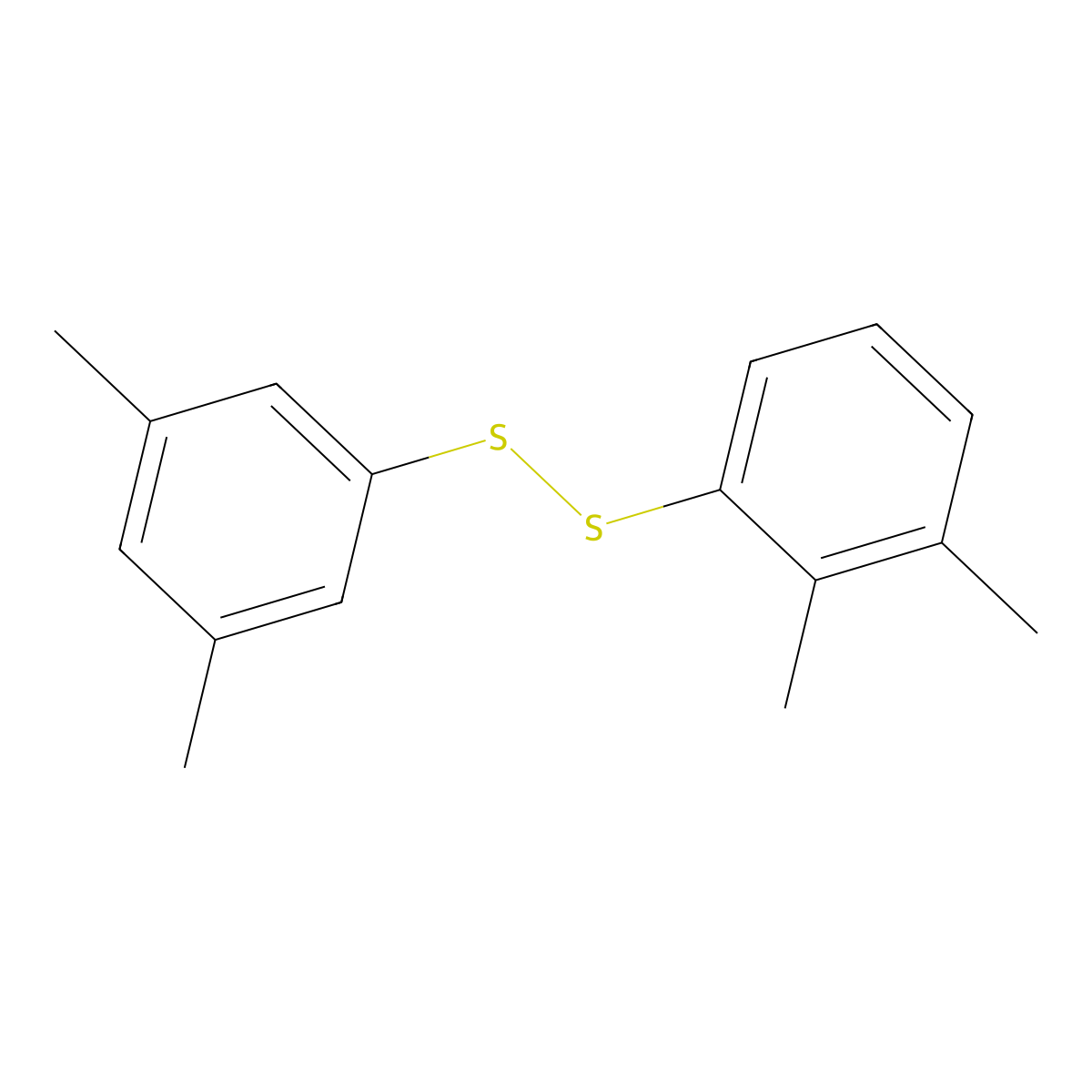 2,3-Xylyl 3,5-xylyl disulfide molecular structure, CAS 65087-17-4