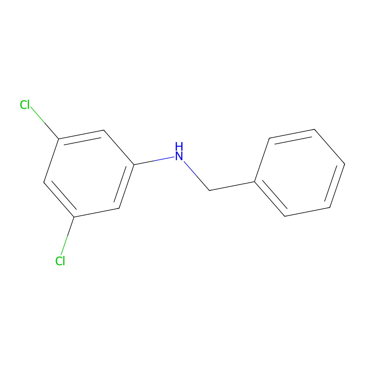N-benzyl-3,5-dichloroaniline molecular structure, CAS 65089-00-1