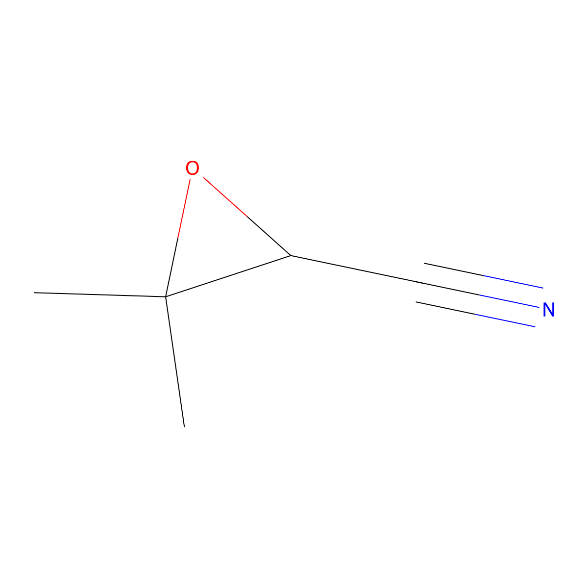 3,3-Dimethyloxirane-2-carbonitrile molecular structure, CAS 6509-07-5