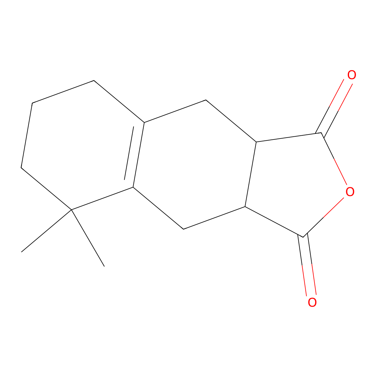 5,5-Dimethyl-3a,4,5,6,7,8,9,9a-octahydronaphtho[2,3-c]furan-1,3-dione molecular structure, CAS 65094-68-0