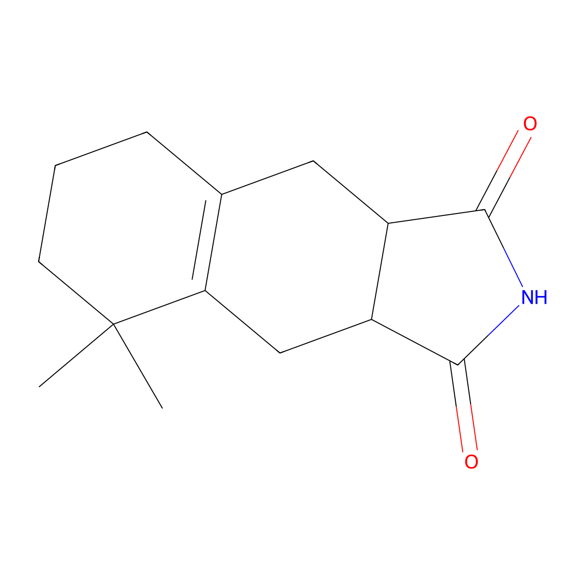 5,5-dimethyl-3a,4,5,6,7,8,9,9a-octahydro-1H-benzo[f]isoindole-1,3(2H)-dione molecular structure, CAS 65094-69-1