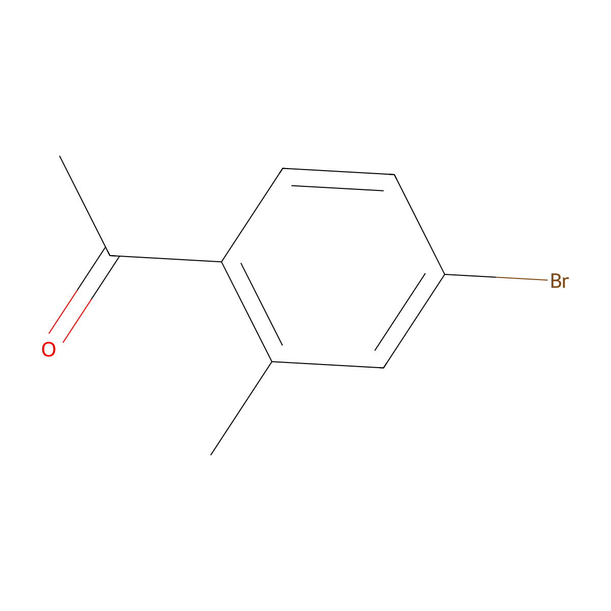 1-(4-Bromo-2-methylphenyl)ethan-1-one molecular structure, CAS 65095-33-2