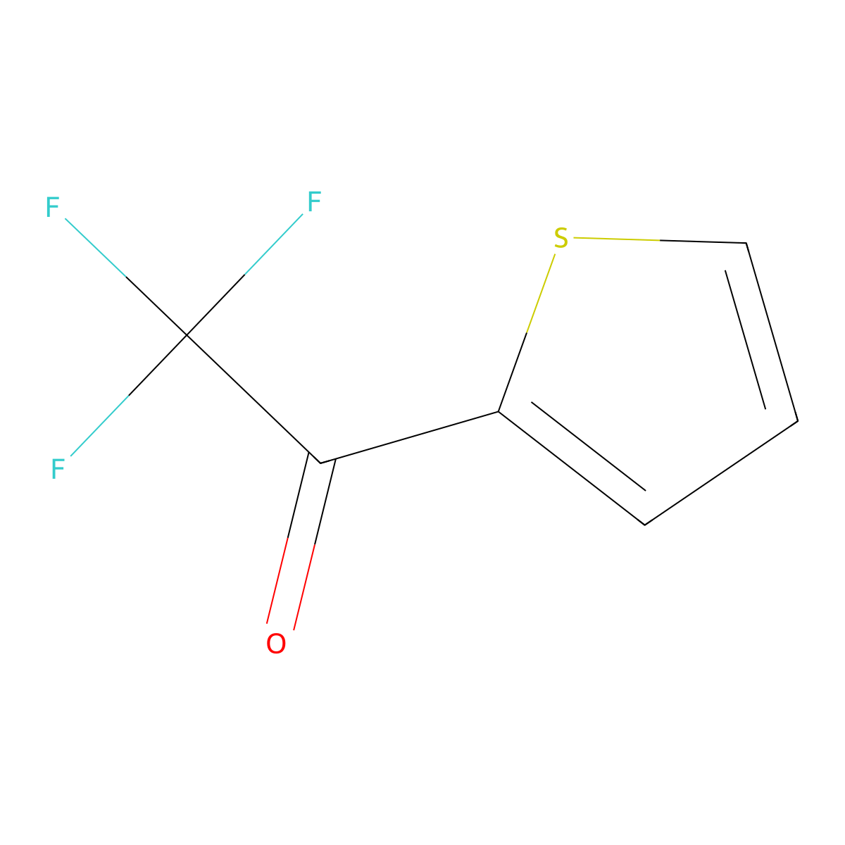 Ethanone, 2,2,2-trifluoro-1-(2-thienyl)- molecular structure, CAS 651-70-7