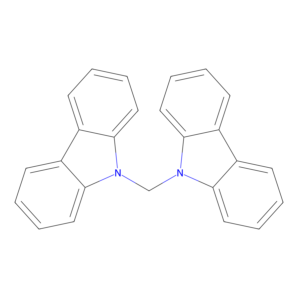 9-(9H-Carbazol-9-ylmethyl)-9H-carbazole molecular structure, CAS 6510-63-0
