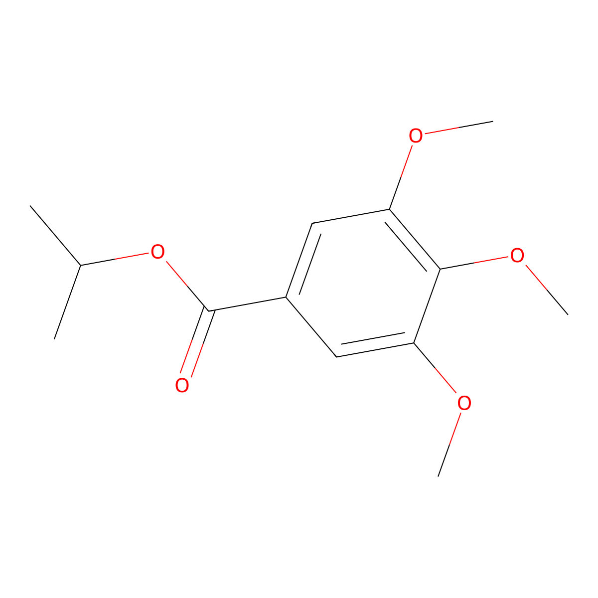 1-Methylethyl 3,4,5-trimethoxybenzoate molecular structure, CAS 6510-89-0