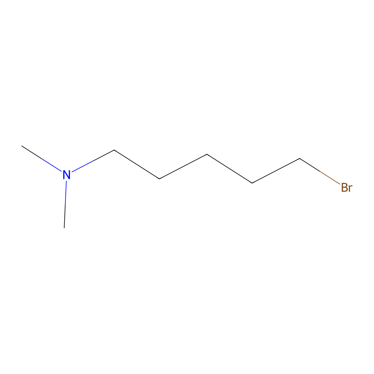 (5-Bromopentyl)dimethylamine molecular structure, CAS 65102-10-5