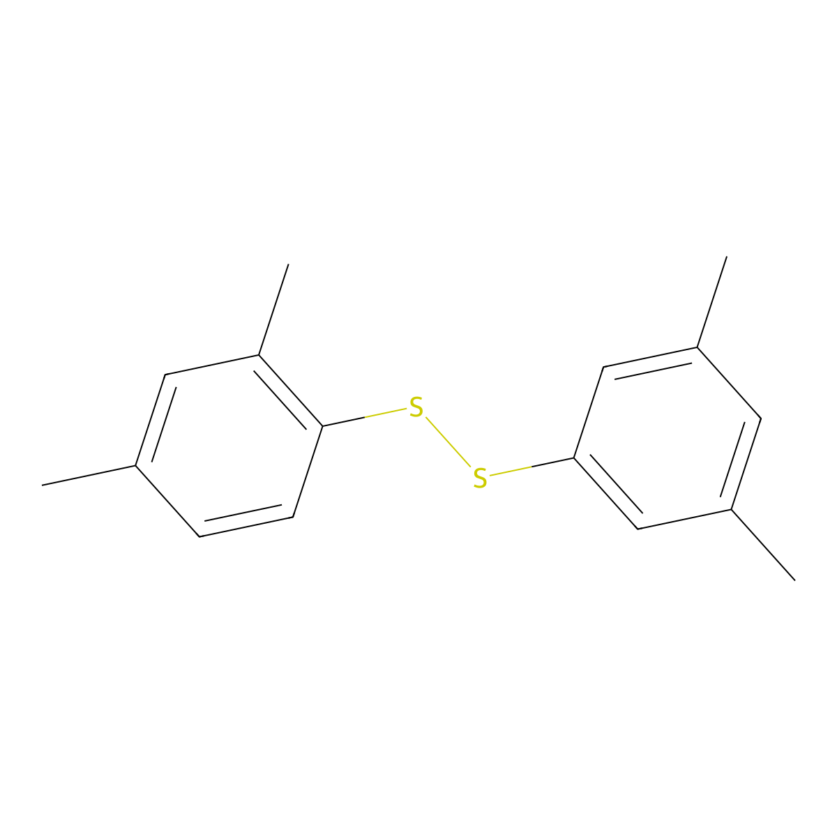 2,4-Xylyl 3,5-xylyl disulfide molecular structure, CAS 65104-30-5