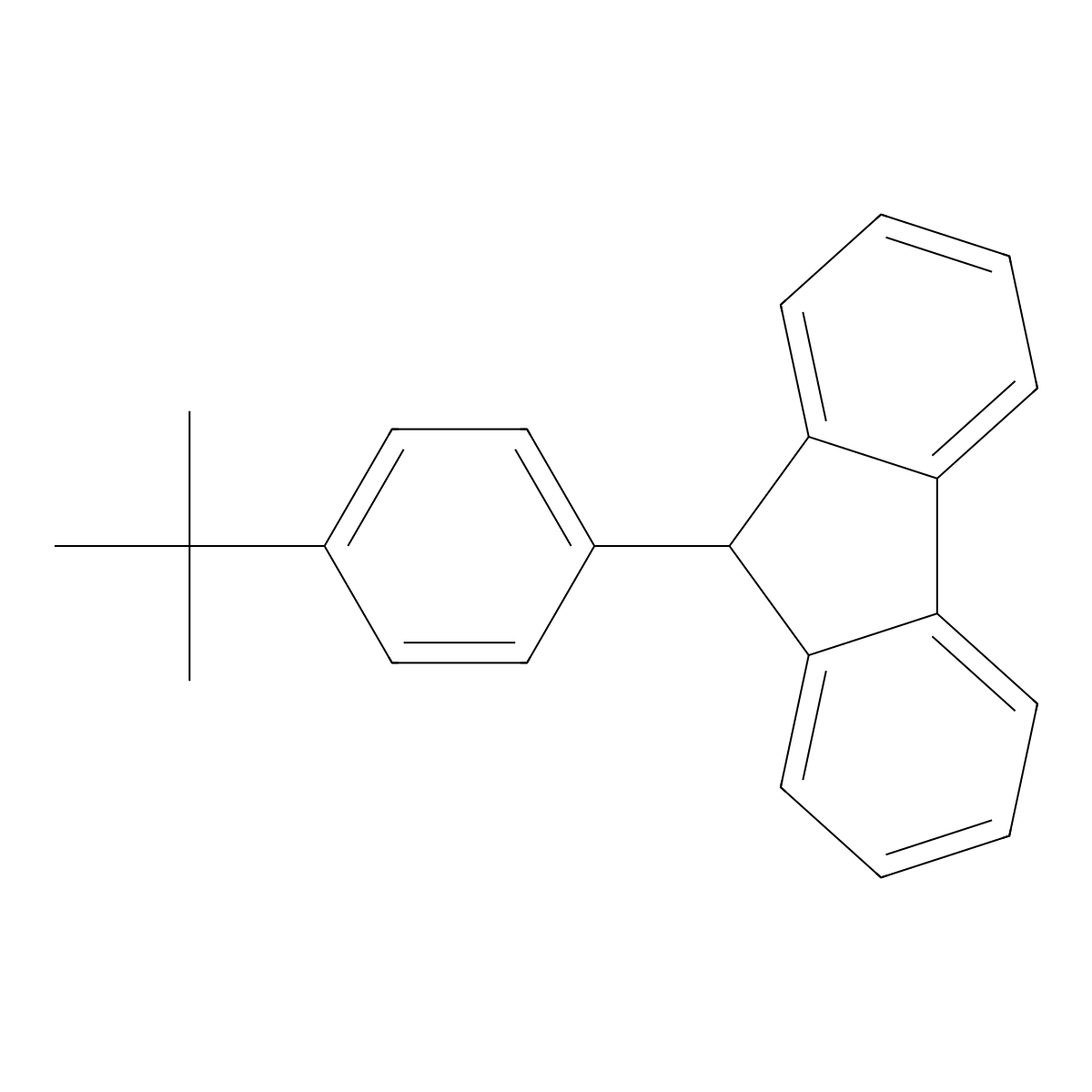 9-(4-Tert-butylphenyl)-9H-fluorene molecular structure, CAS 651042-75-0