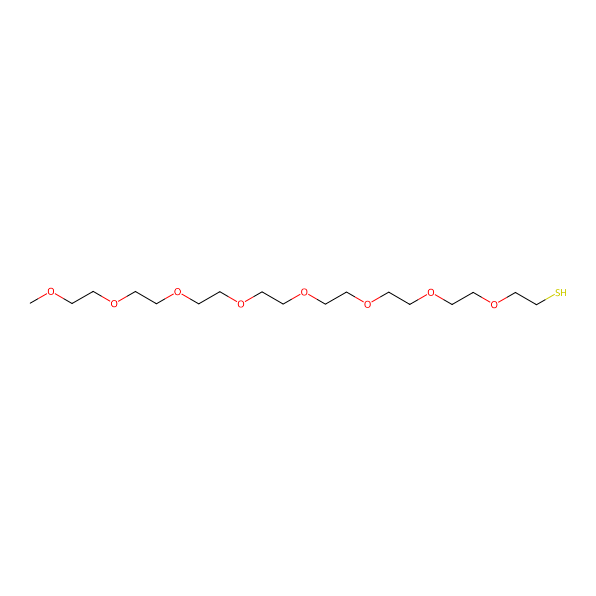 2,5,8,11,14,17,20,23-Octaoxapentacosane-25-thiol molecular structure, CAS 651042-83-0