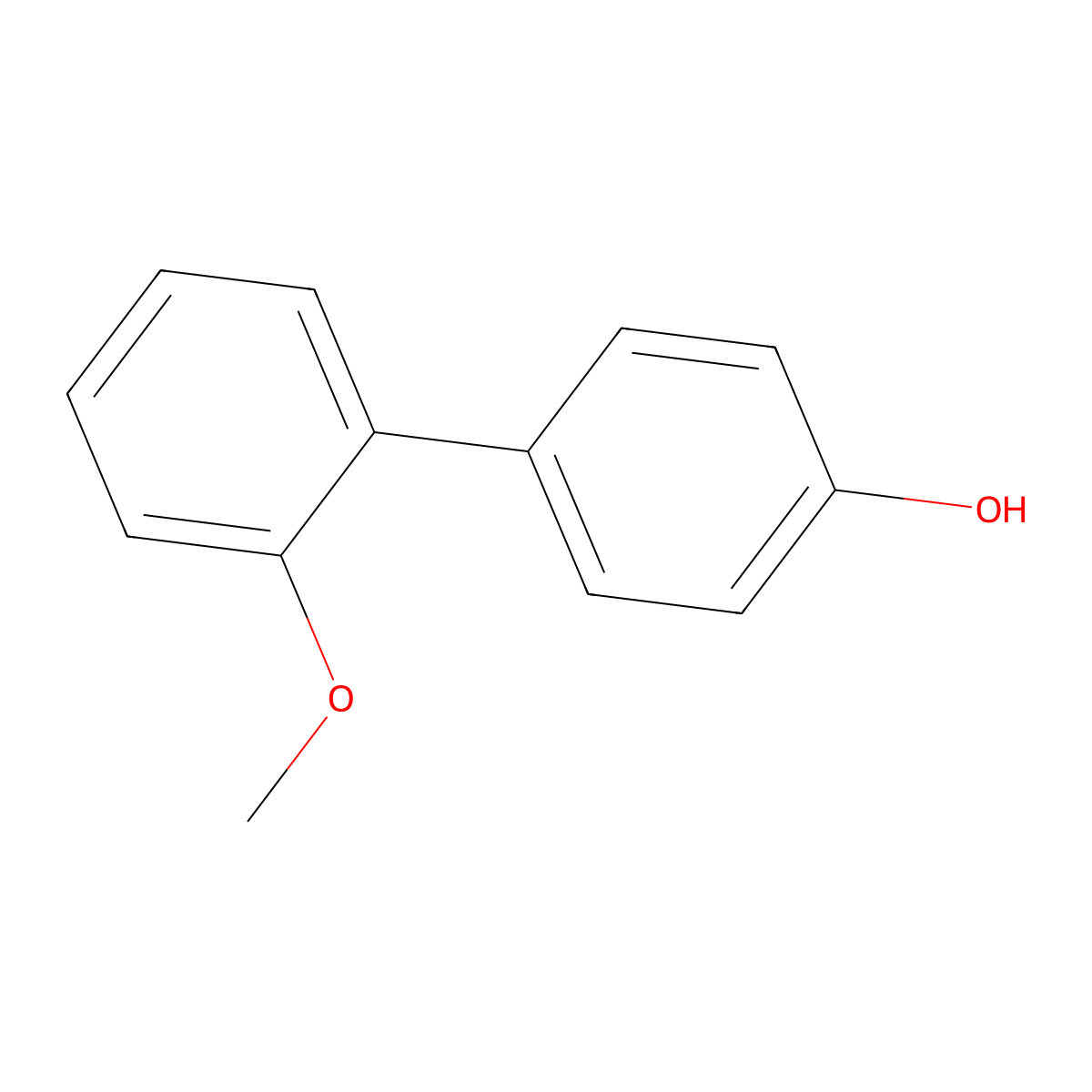 4-(2-Methoxyphenyl)phenol molecular structure, CAS 65109-82-2