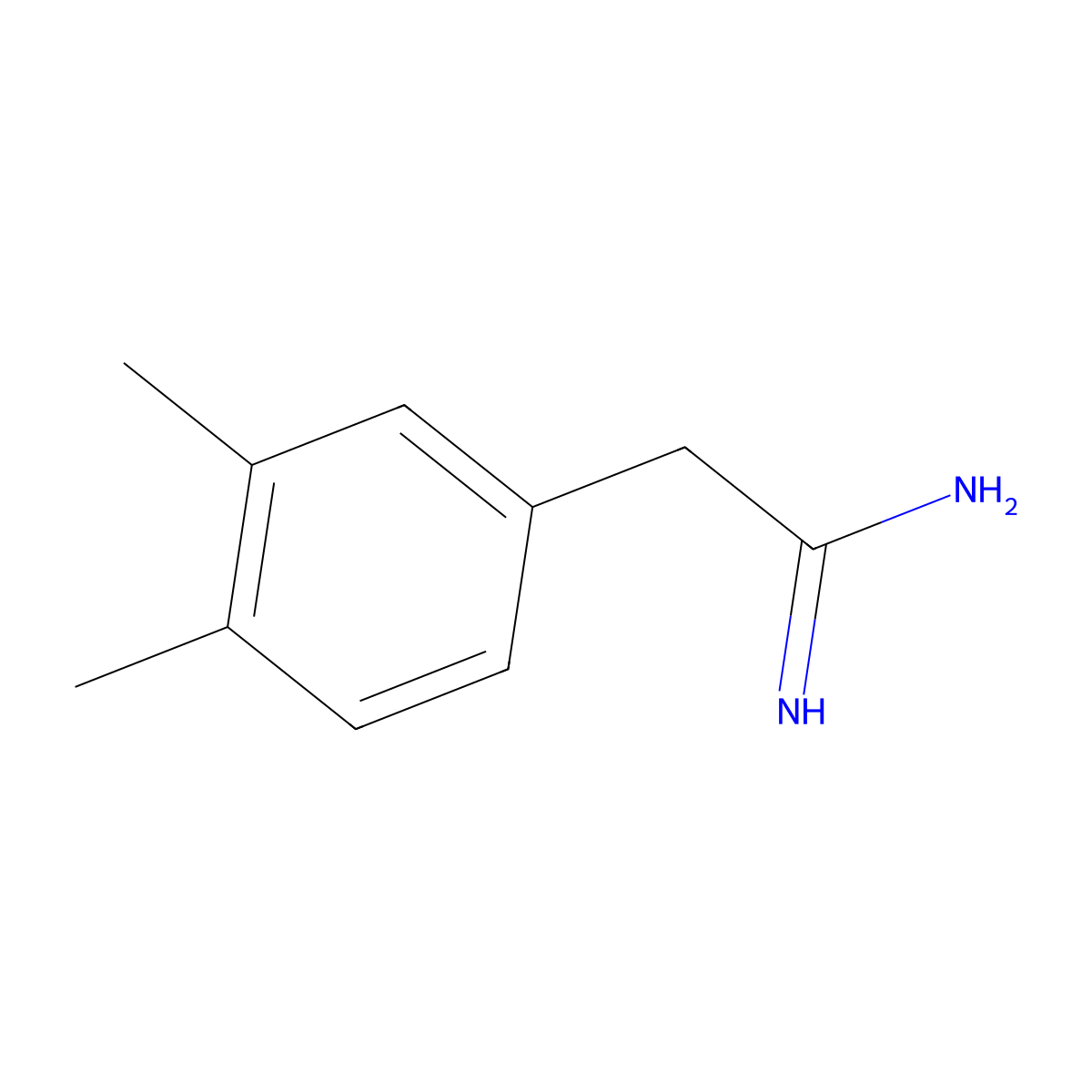 2-(3,4-Dimethylphenyl)ethanimidamide molecular structure, CAS 6511-96-2