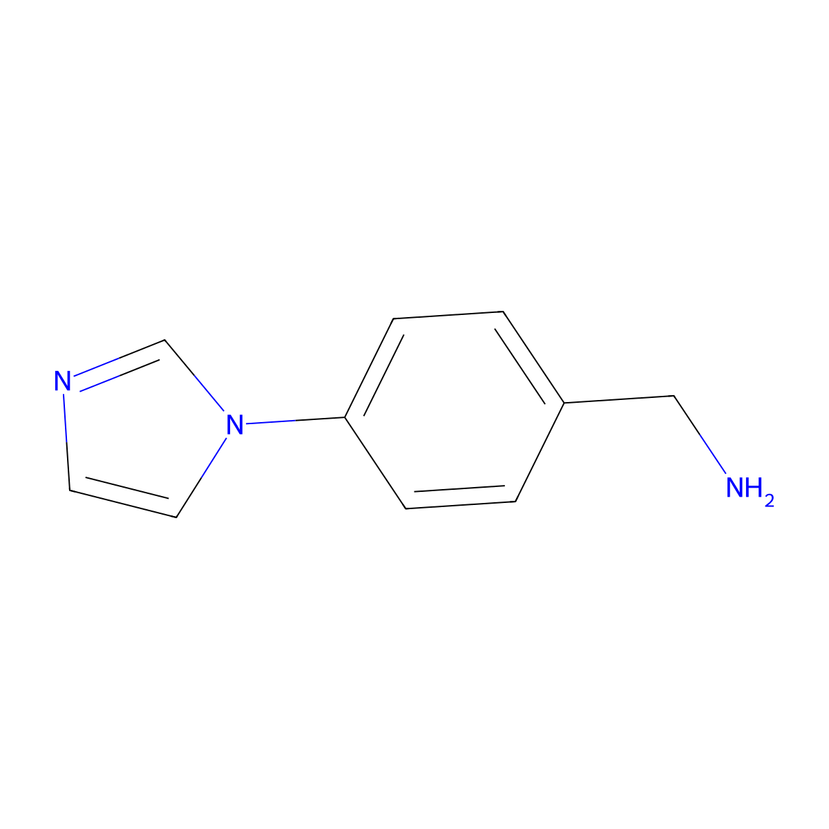 4-(Imidazol-1-yl)benzylamine molecular structure, CAS 65113-25-9