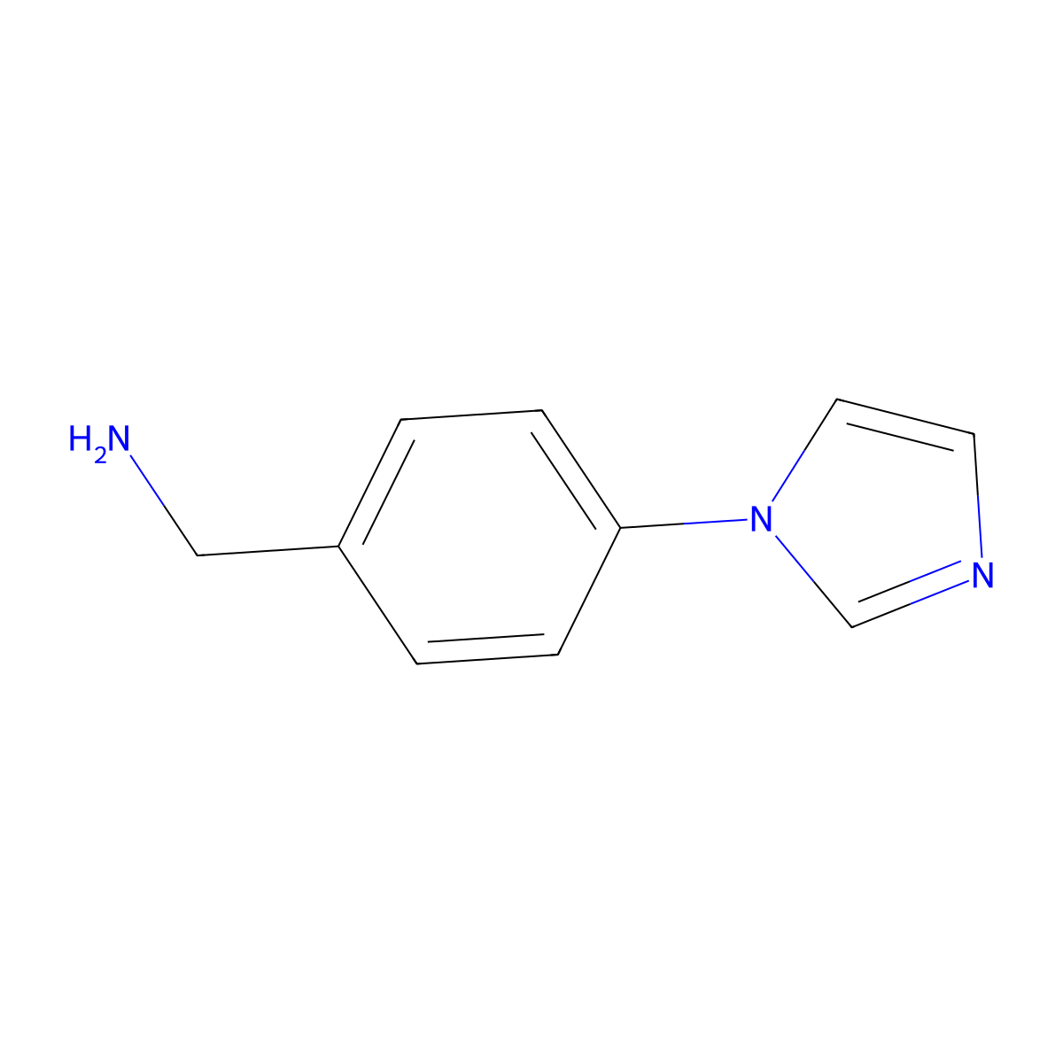 4-(Imidazol-1-yl)benzylamine molecular structure, CAS 65113-25-9