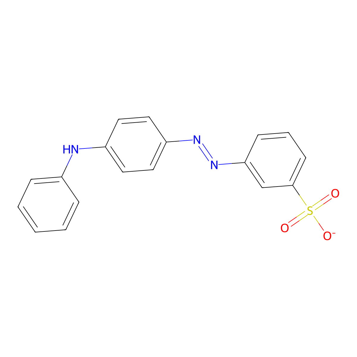 3-[(4-Anilinophenyl)diazenyl]benzene-1-sulfonate molecular structure, CAS 65113-53-3