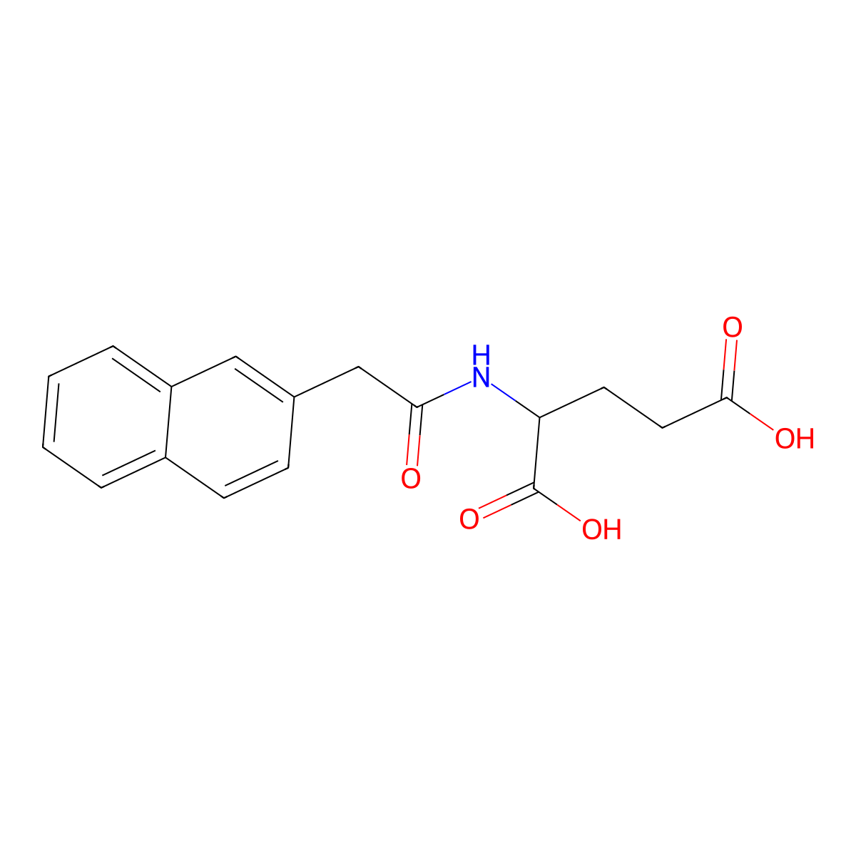2-[2-(Naphthalen-2-yl)acetamido]pentanedioic acid molecular structure, CAS 65114-47-8