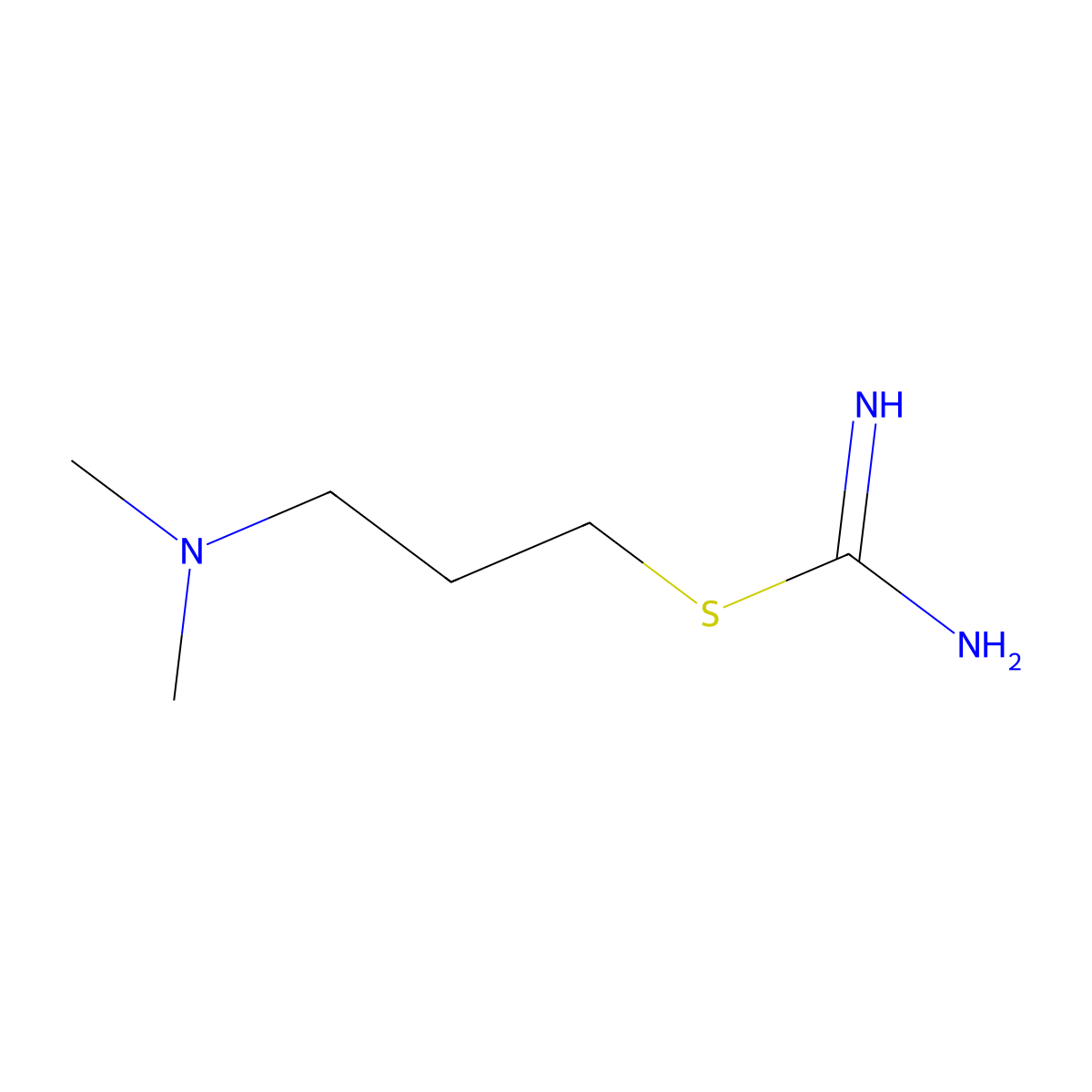 3-(Dimethylamino)propyl carbamimidothioate molecular structure, CAS 65119-89-3