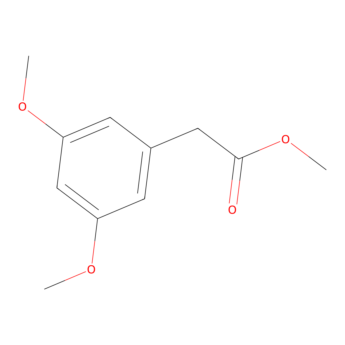 Methyl 3,5-dimethoxyphenylacetate molecular structure, CAS 6512-32-9