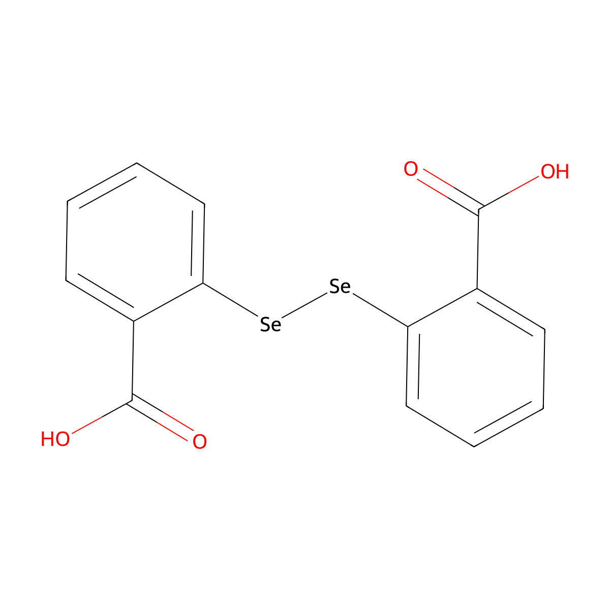 2,2'-Diselenobis(benzoic acid) molecular structure, CAS 6512-83-0