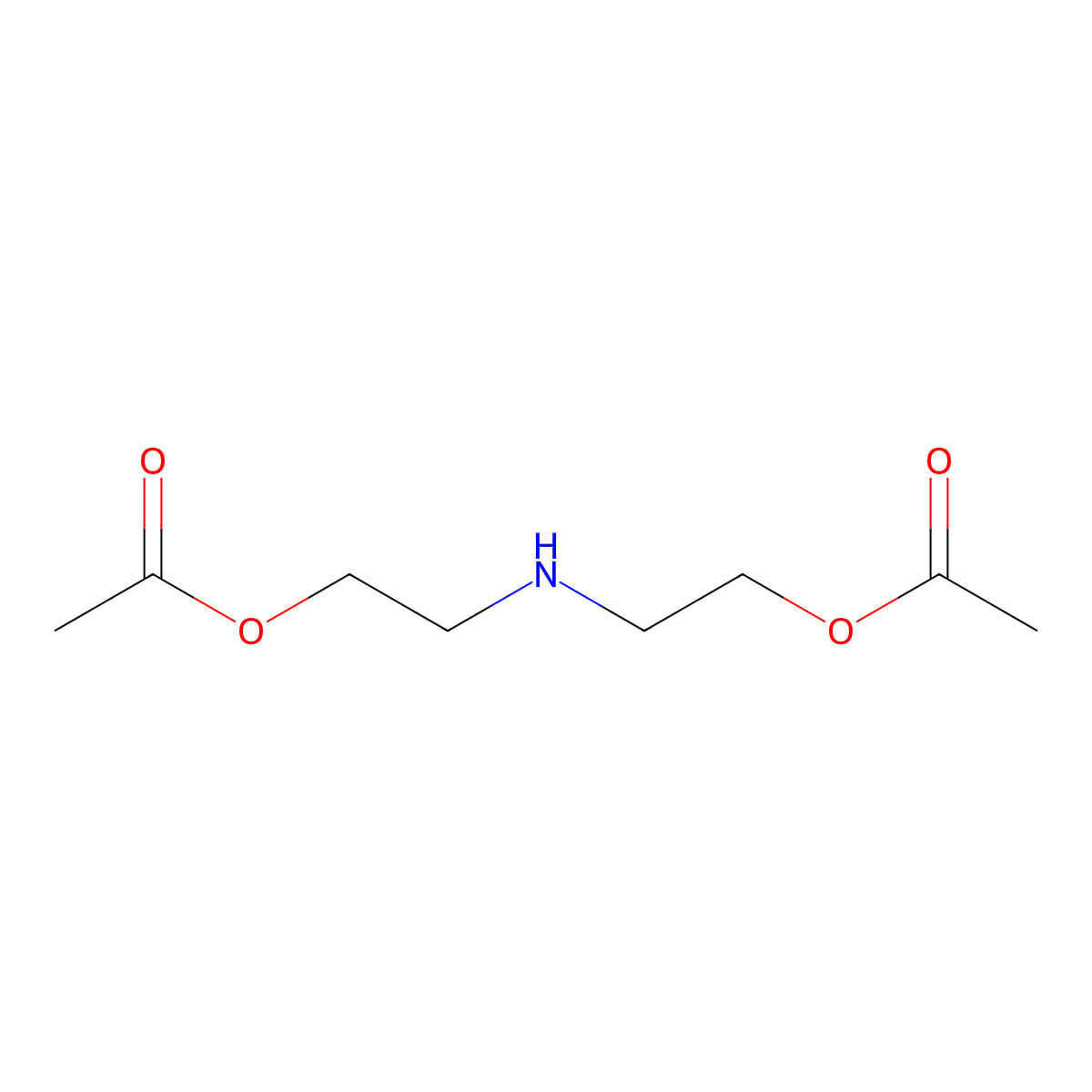 Ethanol, 2,2'-iminobis-, 1,1'-diacetate molecular structure, CAS 65121-95-1