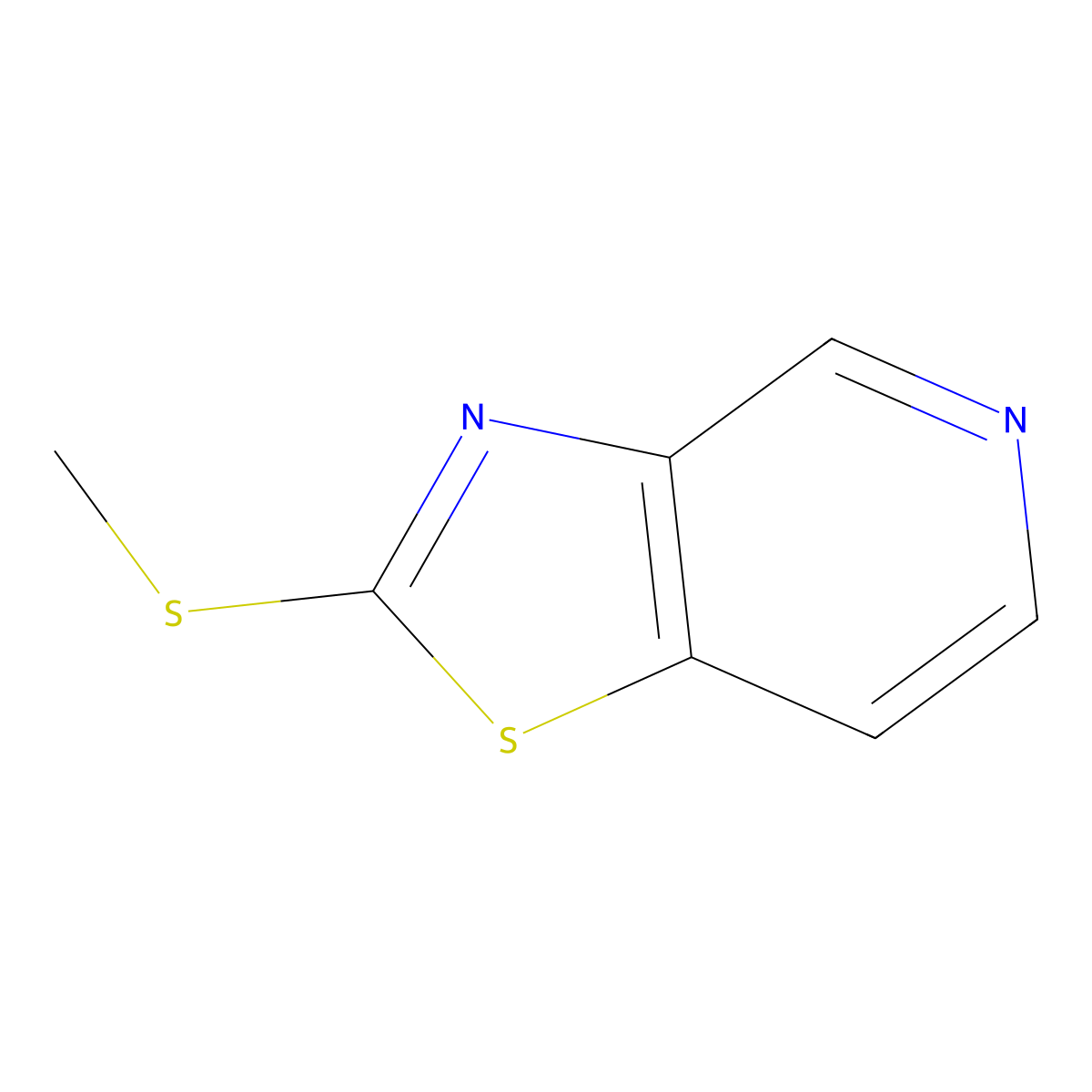 2-(Methylthio)thiazolo[4,5-c]pyridine molecular structure, CAS 65128-67-8