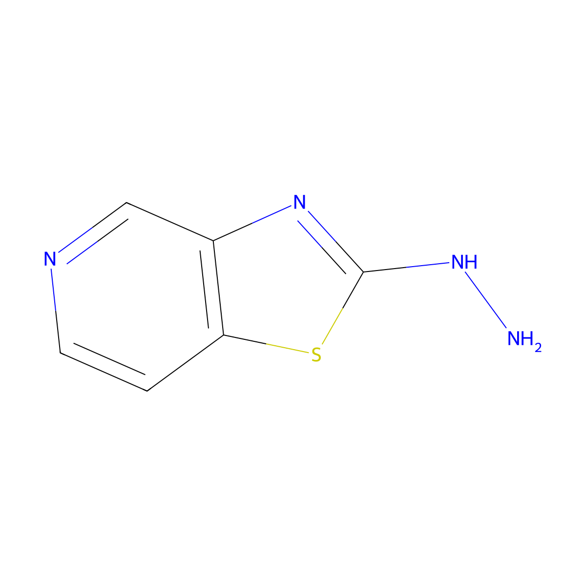 2-Hydrazinylthiazolo[4,5-c]pyridine molecular structure, CAS 65128-68-9