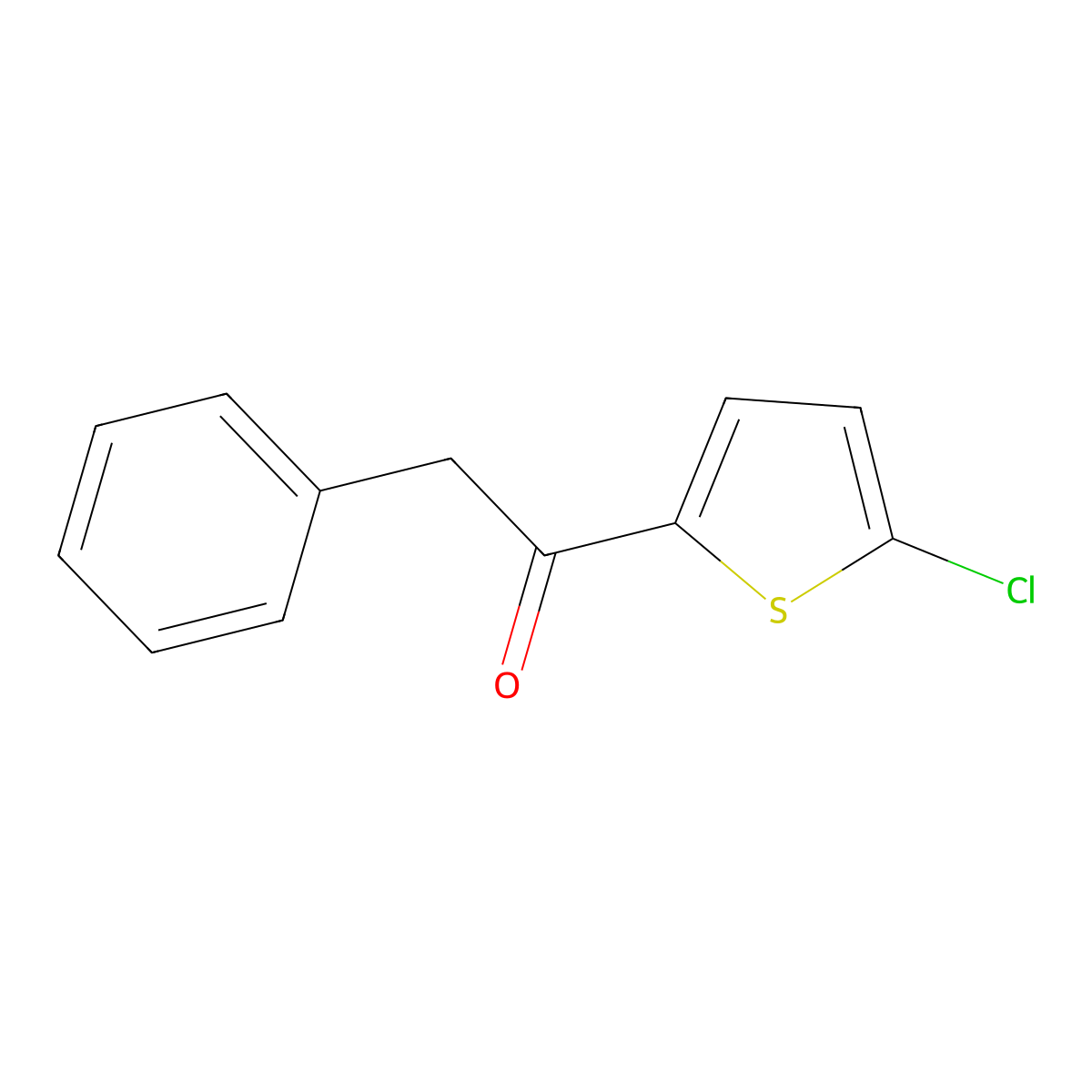 1-(5-Chloro-2-thienyl)-2-phenylethanone molecular structure, CAS 651291-53-1