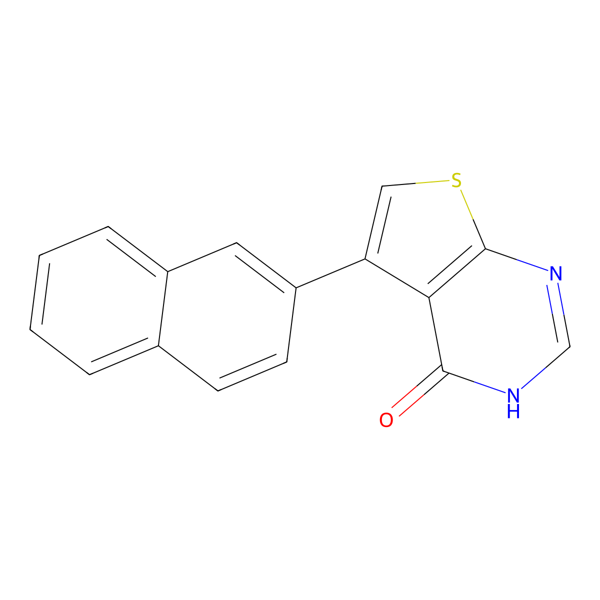 5-naphthalen-2-yl-3H-thieno[2,3-d]pyrimidin-4-one molecular structure, CAS 651293-76-4