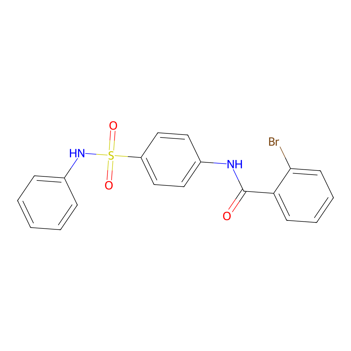 2-bromo-N-[4-(phenylsulfamoyl)phenyl]benzamide molecular structure, CAS 651295-94-2