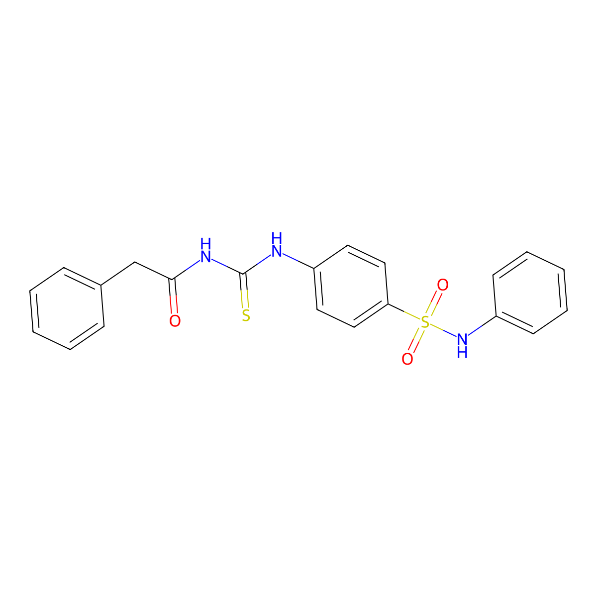 2-phenyl-N-[[4-(phenylsulfamoyl)phenyl]carbamothioyl]acetamide molecular structure, CAS 651297-56-2